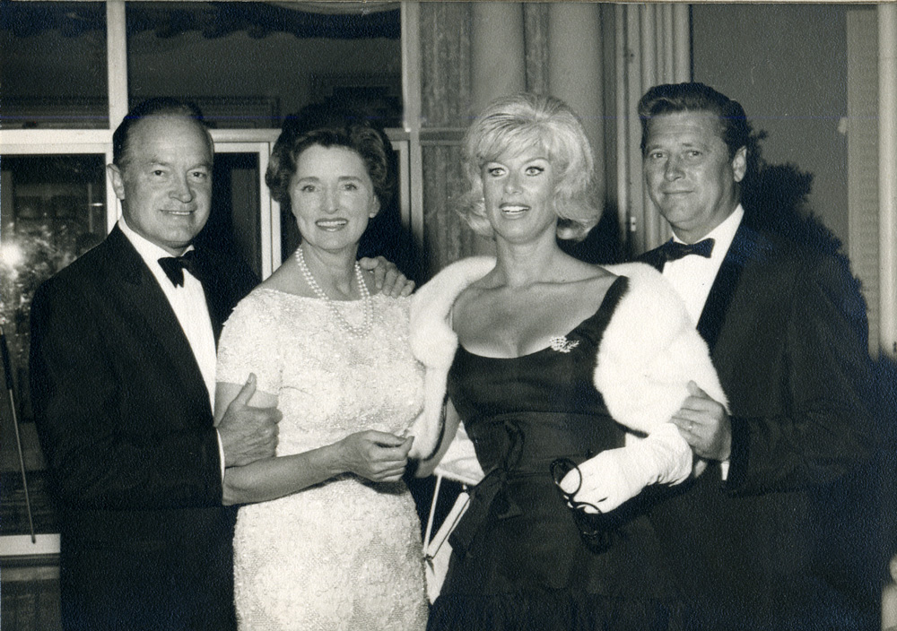 Bob and Dolores Hope with mom and dad. 